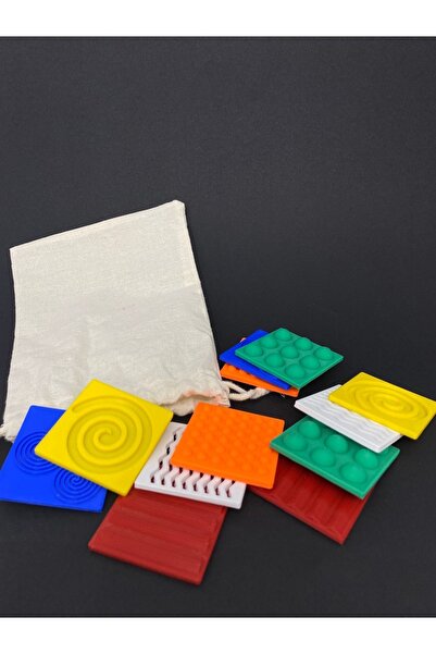 Root Made Sensory Colorful Squares - Organic Matching Motor Skill Educational Toy