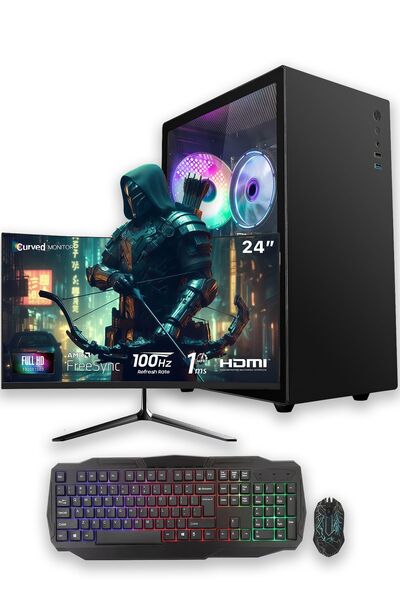 IZOLY e-Vix Drysus i5-4440 16GB 512GB SSD RX 550 4GB 24" Oyuncu Masaüstü Bilg...