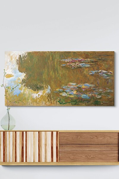 TabloShop Claude Monet Nilüfer Göleti (THE WATER LİLY POND) Kanvas Tablosu - Zarif Dekor