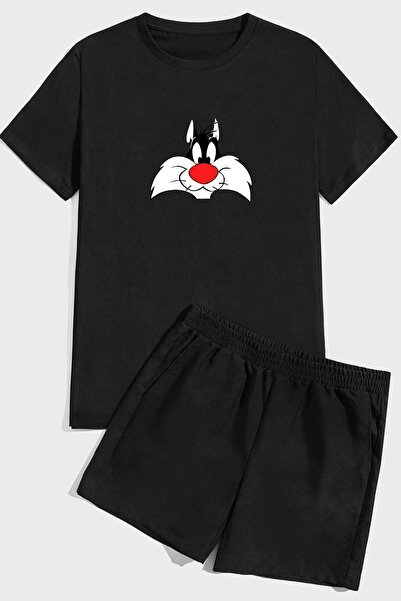 trendypassion Σετ άνετο σορτς Sylvester Printed