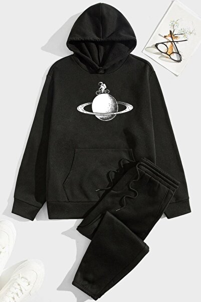 trendypassion Set de trening unisex cu imprimeu Astronaut Rides