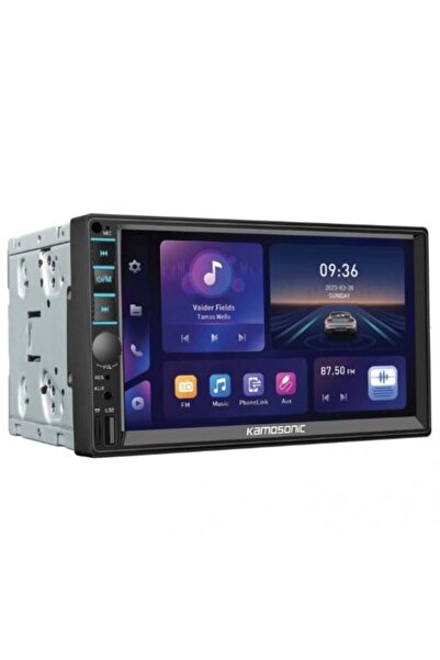KAMASONIC KAMASONİC  CAR-PLAY  2024 NEW 7" DOUBLE TEYP  VİDEO OYNATMA BT USB KAMERALI  KULAKLIK HEDİYE