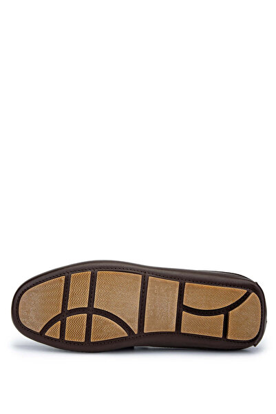 Tamer Tanca Erkek Hakiki Deri Kahverengi Terlik