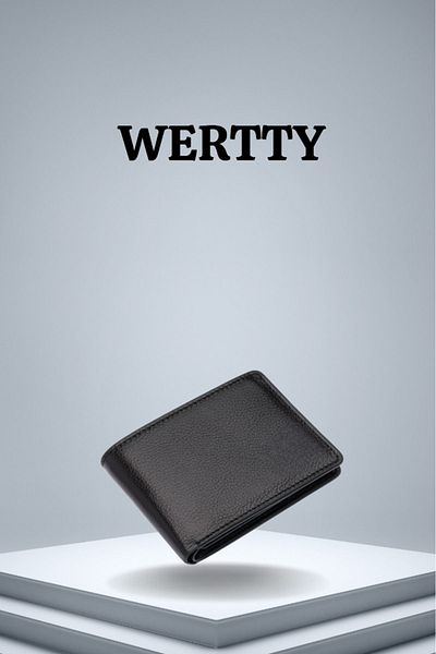 Wertty Genuine Leather Men's Wallet with Paper Money Compartment and Plenty of Card Holders, Gift, Groom Bundle
