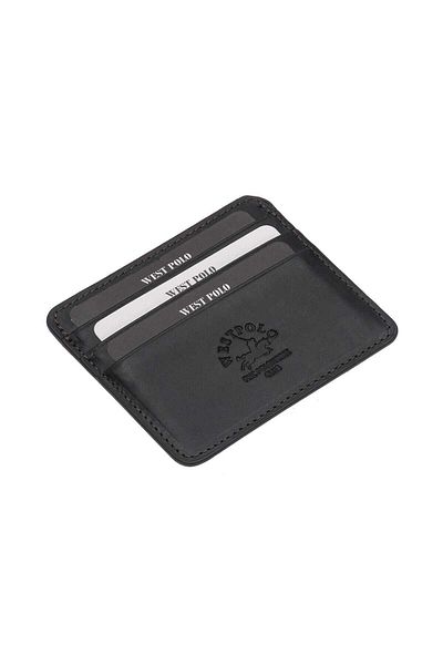 Westpolo Unisex Super Slim με θήκη για κέρματα Γνήσιο δέρμα Λεπτή θήκη πιστωτικής κάρτας & θήκη επαγγελματικής κάρτας Πορτοφόλι 6 θέσεων