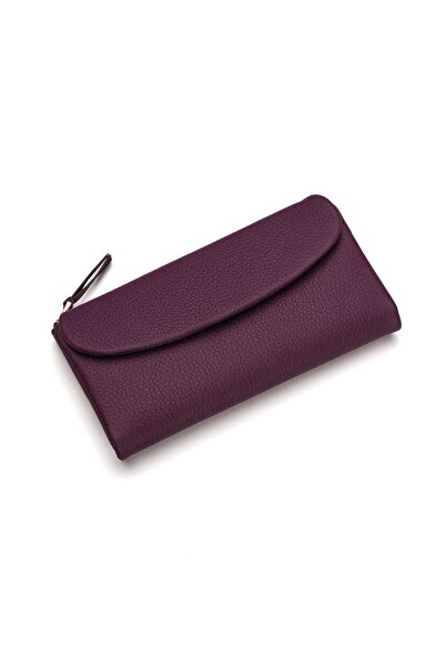 Westpolo Hakiki Deri Premium Fermuarlı Bozuk Para ve Kağıt Para Bölmeli Mıkna...