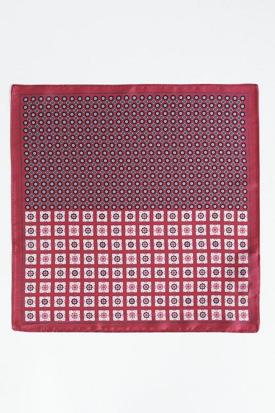 ALTINYILDIZ CLASSICS Batista pentru bărbați cu model Burgundy