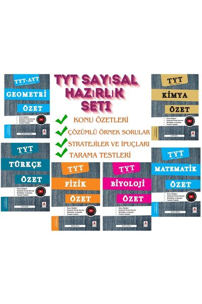 Delta Kültür Yayınevi YENİ- TYT SAYISAL FUL HAZIRLIK SETİ-acil kr akademi üçd...