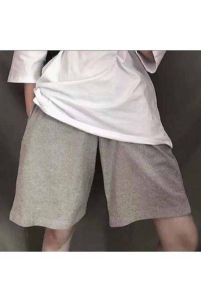 Köstebek Βαμβακερό χτενισμένο σορτς Unisex Grey Melange