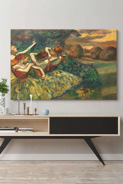 TabloShop Edgar Degas - Dört Dansçı (Four Dancers) Tablosu - Şık Duvar Sanatı