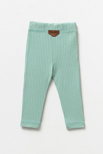 MAHFEL Green Leaf Patterned Baby and Kids Leggings