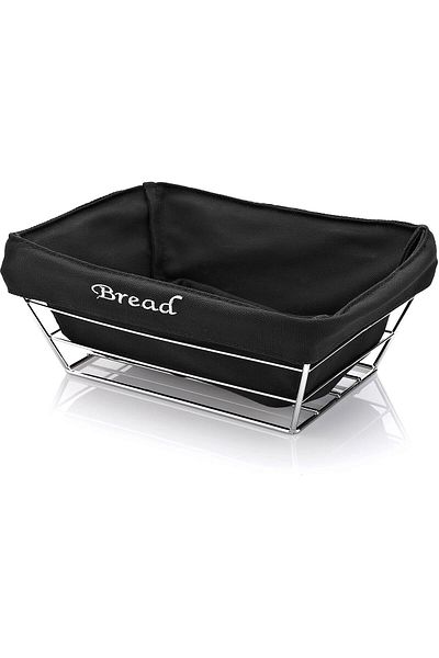Kumsal Mutfak Rectangular Bread Basket with Cloth