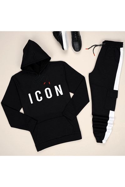 trendypassion Σετ φόρμας Black Icon White