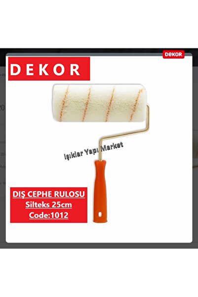 Dekor Profesyonel Dış Cephe Silikonlu Boya Rulosu Silteks Rulo (25cm) Code_1012