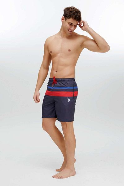 U.S. Polo Assn. Ανδρικό μακρύ σορτς μπλε Navy 22003