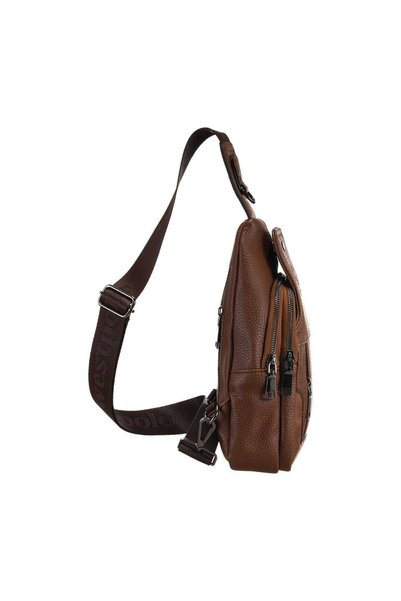 Westpolo Unisex Waterproof Sports Crossbody Adjustable Strap Lined Hand Chest and Shoulder Bag 5 Compartments