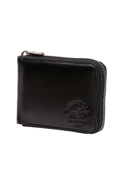 Westpolo West Polo Genuine Leather Unisex Zippered Wallet Card Holder