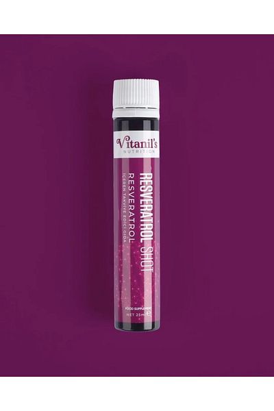 Vitanil's Nutrition Resveratrol Extract - Grape Seed, Glutathione and Queersetin 15X25Ml
