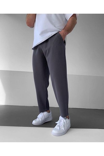 EmirFashion Men's Summer Knitted Cotton Blend Relaxed Pants