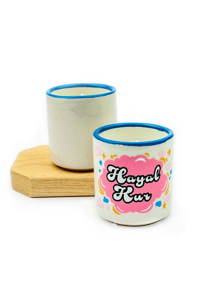 PALTO TASARIM Dream Kur Ceramic Decorative Scented Candle - 1 Gift Candle