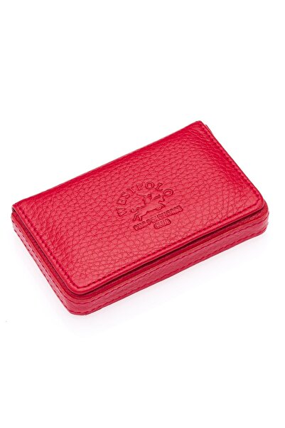 Westpolo West Polo Hakiki Deri Unisex Kutu Kartlık