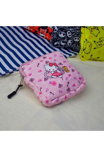 Köstebek Ροζ Hello Kitty Teddy Friend Rose Collage τσάντα μακιγιάζ