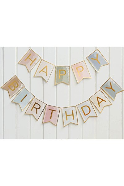 Öztürkpartievi Παστέλ χρώματα Χαρούμενα γενέθλια