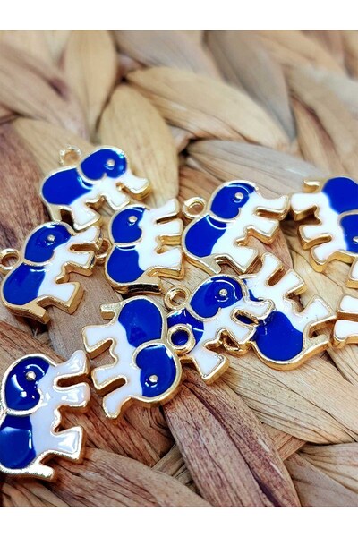 Yasamtohumu Aparat u obliku slona, tamnoplavi, pozlaćen - 2 komada (51812)