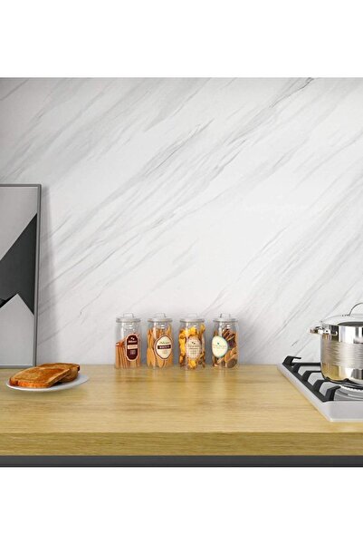 MOBEE Açık Mermer Desenli Yapışkanlı Kaplama Kağıdı 3 mt
