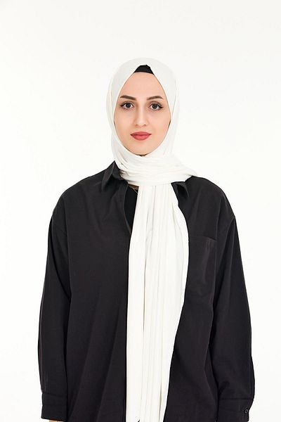 Sensu Χτενισμένο βαμβακερό σάλι Hijab