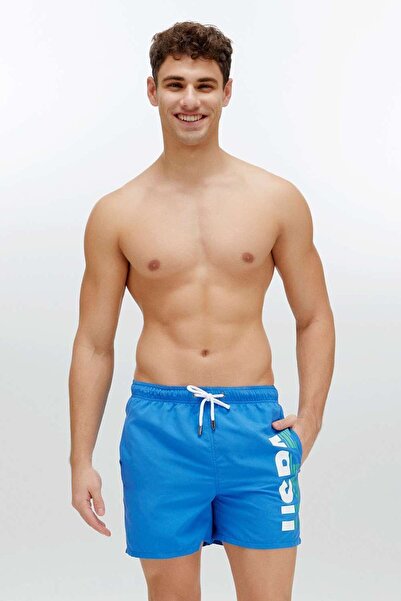 U.S. Polo Assn. Чоловічі шорти Saks синього кольору середньої довжини