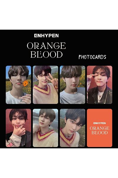 Kpop Dünyasi ENHYPEN JUNGWOON - "Orange Shoulder" Photo Card Set