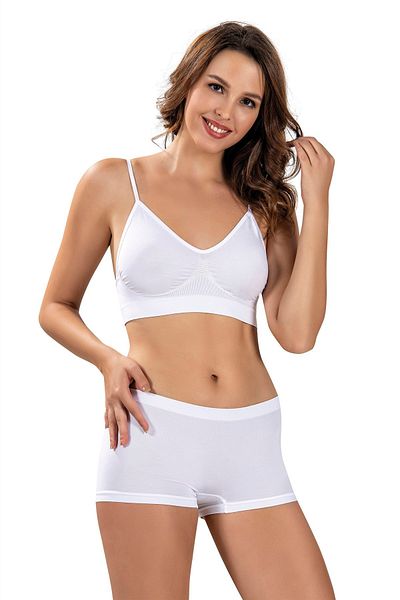 Jiber White String Bustier Corset 4505
