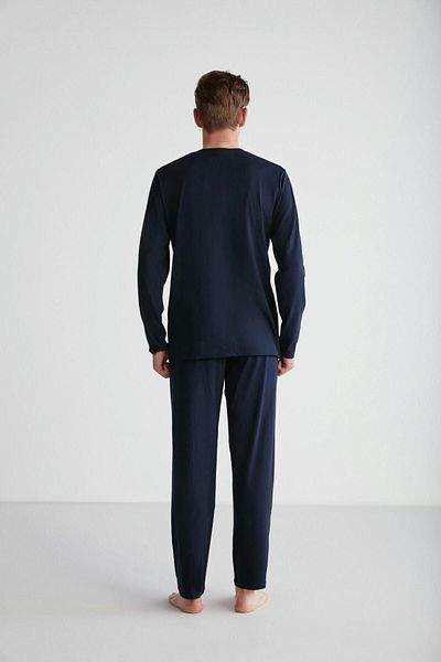U.S. Polo Assn. Σετ ανδρικής πιτζάμες με ίσια πατιλέτα Navy Blue