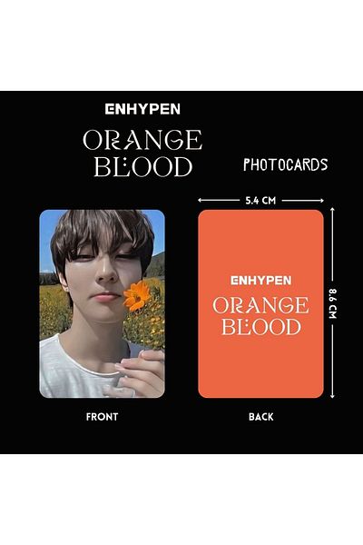 Kpop Dünyasi ENHYPEN JUNGWOON - "Orange Shoulder" Photo Card Set