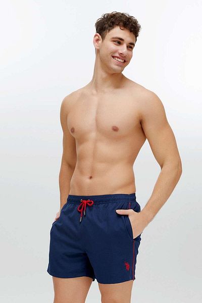 U.S. Polo Assn. Πόλο Ασν. 22002 Ανδρικό σορτς κολύμβησης μεσαίου μήκους-μπλε ναυτικό