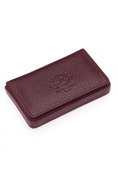 Westpolo West Polo Hakiki Deri Unisex Kutu Kartlık