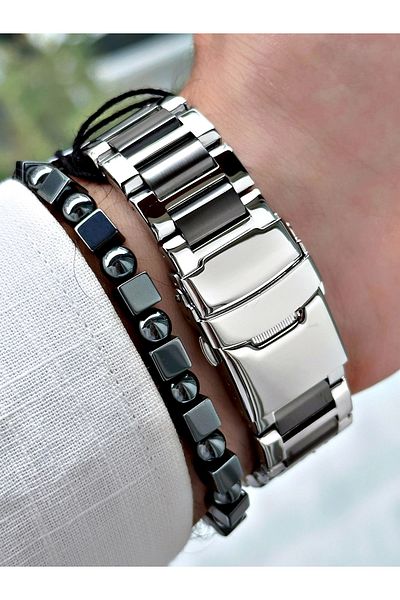 Ferrucci Men's Wristwatch - Function FCF.03372FM.03 Steel Cord
