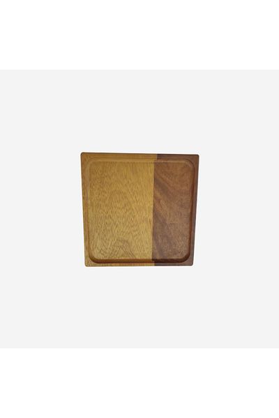 KERRESTE Wooden Square Plate Large Size
