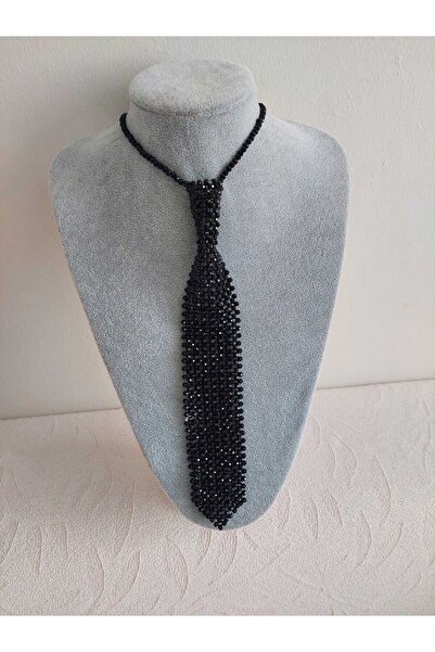 odabaş shop kristal boncuklu kravat kolye