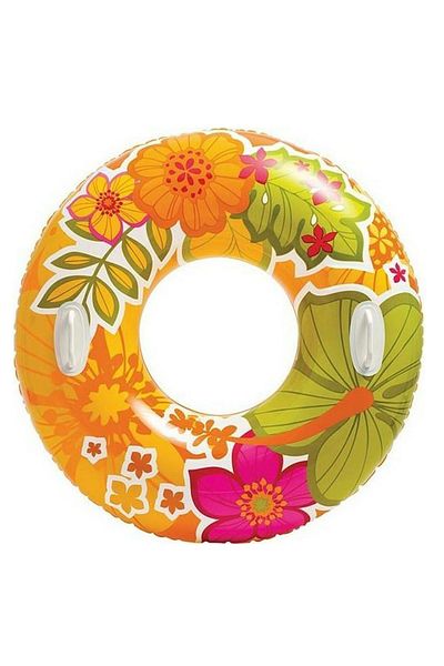 Intex 97 cm Patterned Inflatable Bagel - Intex 58263 Handle Tube for the Elderly