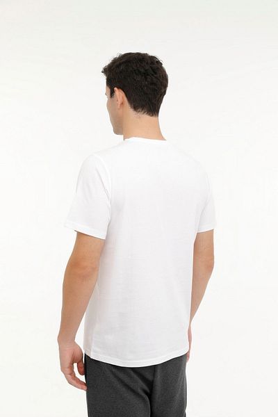 Kinetix Λευκό ανδρικό casual κοντομάνικο μπλουζάκι