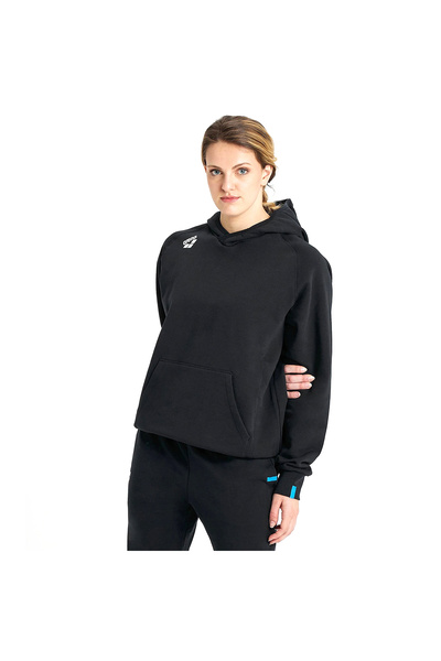 ARENA Ανδρικό φούτερ σε μαύρο casual στυλ Team Hooded Sweat Panel 004904500