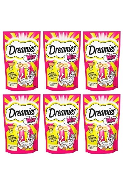Whiskas Dreamies Mix Sığır Etli Ve Peynirli Kedi Ödülü 60 gr X 6 Adet