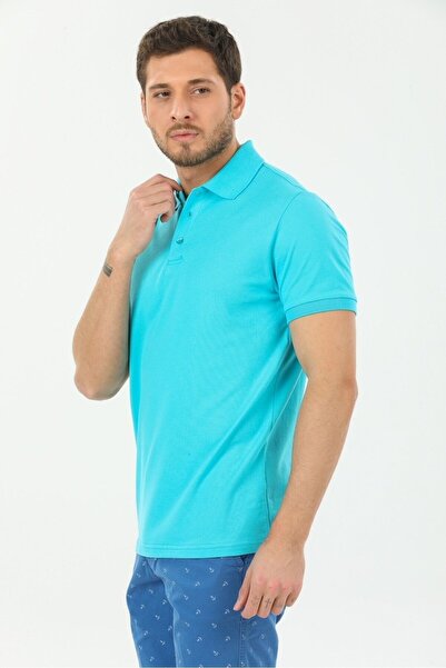 Wise Tricou cu guler polo pentru bărbați, croială normală, țesătură 100% bumb...