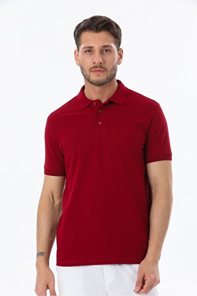 Wise Tricou cu guler polo pentru bărbați, croială normală, țesătură 100% bumb...