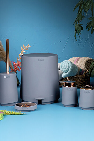 AROW TR-3662 Angela Gri 5 Parça Akrilik Banyo Seti