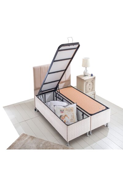 Alf Cyristal Sandıklı Baza Artemis Başlık - Çift Kişilik - Beyaz Renk