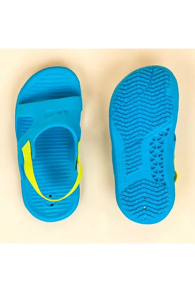 Decathlon Sandale pentru copii albastre/verde - Slap 100