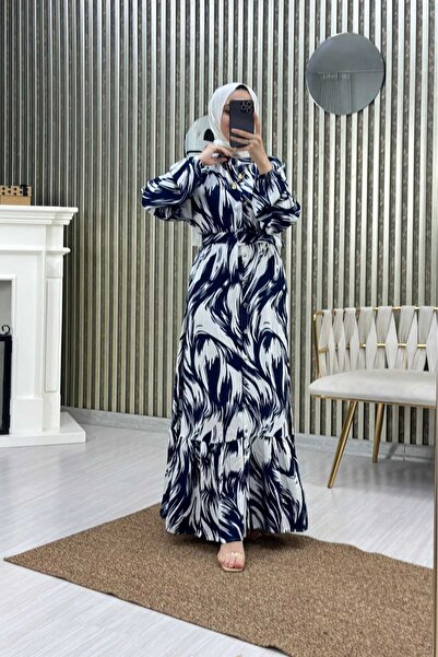 Moda Krash Rochie de vară din viscoză - cu potrivire lejeră, cu detaliu curea